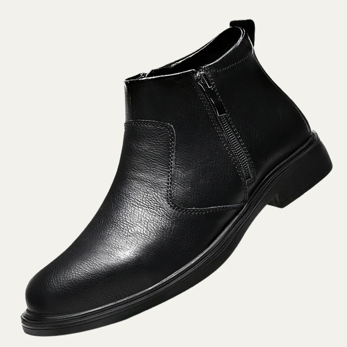 Thomas Men’s Zip-Up Ankle Boot - Modern Polished Design
