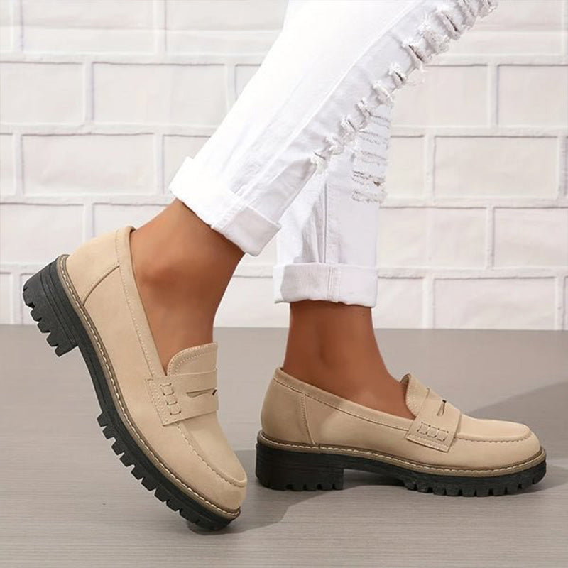 Sara - Platform Penny Loafers