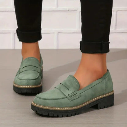 Sara - Platform Penny Loafers