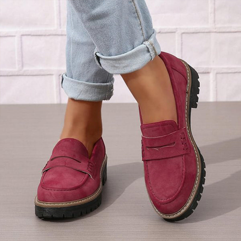 Sara - Platform Penny Loafers