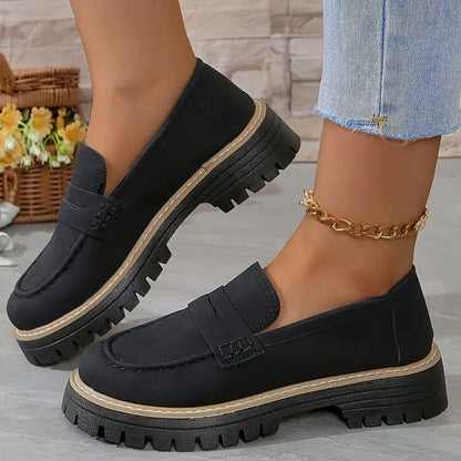 Sara - Platform Penny Loafers